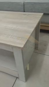 MYHOUSE Nordic Serenity 100cm Coffee Table Meja Kopi EUROPEAN White Oak Color