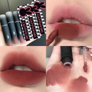 VEDO💕COD Cappuvini Lip Mud Matte Velvet Lip Gloss / Lipstik Tahan Air Tahan Lama - Warna Bibir Beludru Gelap