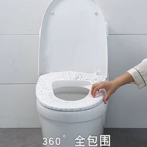 Disposable Toilet Seat Cover Toilet Mat Double Thickening Waterproof for Travel Home Hotel Hygiene