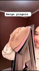 Jilbab Bergo Jersey Pinguin/Hijab Bergo Jersey Oval Pinguin/Bergo Oval Jersey