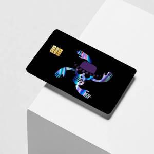 One Piece | Adventure anime O-ONE P-PIECE Laser Reflective Card Skin Sticker For Debit Credit Card