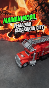 Mainan Mobil Remot Kontrol RC Truk Pemadam Kebakaran City Recue 911 US Style Batre Cas