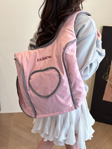 Large Capacity Backpack Fashionable Versatile Womens School Bag College Students Summer New Design Double Shoulder Bag