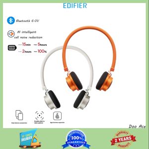 Edifier Doo Ace เหนือศรีษะบลูทูธไร้สายลดเสียงรบกวนแนวสปอร์ตแฟชั่นลายดอกไม้เสียงสเตอริโอชุดหูฟัง2025ใหม่