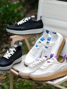 Retro Sports Thick Bottom Waffle Shoes for Men with Pig Skin And Mesh Summer Breathable Thin Casual Agan Shoes