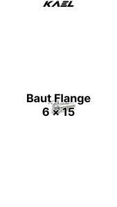 Baut Bolt Flange K8 Kunci 8 M6x15 M6x25