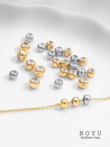 สร้อยคอ DIY ทองแดง 14K18K สายโซ่หินยางซิลิโคน อุปกรณ์ตกแต่งเครื่องประดับ เครื่องประดับแฟชั่นใหม่ล่าสุด โซ่ปรับความยาว