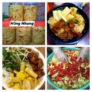 Măng muối tỏi ớt chua ngọt lọ 1.8kg