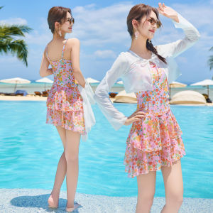 XTEP | New Fashion Sweet Long Sleeve Slimming One-piece Swimwear
