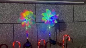 other | Solar Powered LED Windmill Garden Lights Colorful Pinwheel Stake Lights Outdoor Decor for Patio Lawn Yard Pathway Holiday