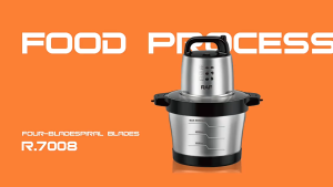 【เนื้อสับอย่างรวดเร็ว】RAF เครื่องปั่นบดเนื้อ 8L ความจุใหญ่ 2200W ถอดทำความสะอาดง่าย รับประกัน 3 ปี ปั่นอเนกประสงค์ โถปั่น สแตนเลส เครื่องบดเนื้อ