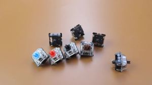 5PCS Keyboard Keys Switch 3Pin Clicky Linear Tactile Silent Red Blue Black Brown Purple Switche For Backlit Mechanical Keyboard