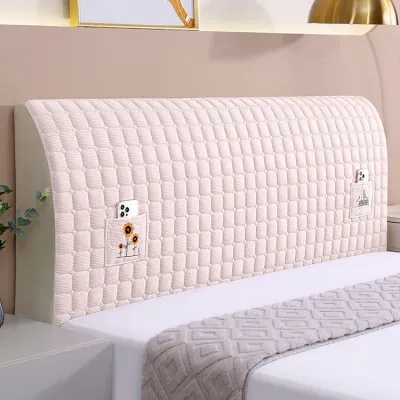 FENGHONGTAO | Thick Velvet Quilted Headboard Pad