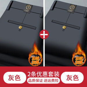 Thickened Fleece Lined High Waist Mens Casual Pants Autumn Winter Business Casual Straight Leg Anti-Wrinkle Warm Trousers