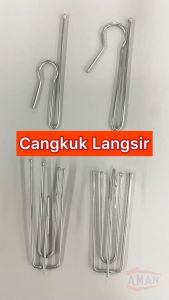 50PCS 10PCS Curtain Pleat Hook Cangkuk Langsir Metal Besi Adjust Hook Single S End 4Prongs Pleat 101 104 French Pleat