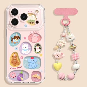 YOUSIDUN | is suitable for Apple 18promax mobile phone case 18pro17 cartoon 17promax Beechburg resident 15pro transparent 15 polka dot 13 color iphone17pro anti-fall