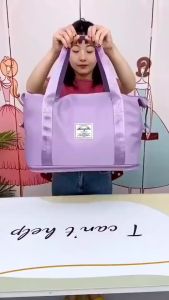 ELMORA | TS1550 Tas Travel Bag Duffel Wanita Jinjing Penyimpanan Olahraga Portable Travel Bag Koper Waterproof