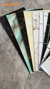 Dewdecor-Paket 10 Lembar!!! Vinyl Marble Granit Wallpaper Dinding Kamar Stiker Keramik 30X60cmDewdecor Paket 20 Lembar!!! Vinyl Marble Granit Wallpaper Dinding Kamar Stiker Keramik 30X60cm