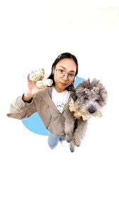 Gentle Walker Cloud Walker Premium Dog Shoes Pet Shoes Breathable Dog Shoes Blue Cream