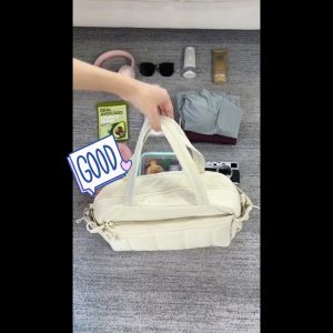 กระเป๋าเดินทางดัฟเฟิลน้ำหนักเบา พร้อมช่องกันน้ำหลายช่อง สำหรับสตรี ใช้ได้ทั้งออกกำลังกายและเที่ยวสุดสัปดาห์