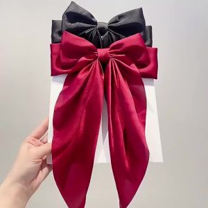 Baby Shine Jepit Rambut Pita Besar Korea Elegan Panjang Pita Rambut Fashion Korea Anak