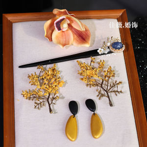 New Chinese Style Ancient Simulated Flower Hairpin Wedding Headwear Travel Photography Shape Accessories Hair Jewelry