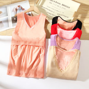 Áo Ba Lỗ Giữ Nhiệt Cho Bà Bầu Cỡ Lớn Quần Lót Mùa Thu Đông Quần Lót Cho Bà Bầu Sau Sinh Cho Bé Bú Chất Liệu Cotton Nguyên Chất