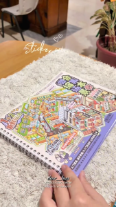 【Free Tweezer】Telado 5.0 Scenery Stickers with position line- 3D House Girls Kids Toys DIY Scrap