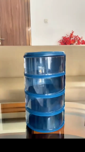 Banting Harga !! Tudung Saji 4 Susun / Food Storage 4 Susun / Penutup Makanan Susun Rak Makanan Stackable Bahan Abs Tahan Lama Hemat Ruang Penyimpanan Makanan - Lazada