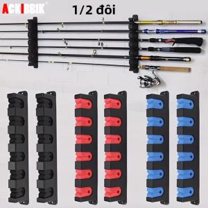 Giá Đỡ Cần Câu Gắn Tường 6 Cần Ngang & Dọc Dành Cho Tàu Thuyền Nhà Để Xe - Giá Để Cần Câu Tiết Kiệm Không Gian Của Ackibbik