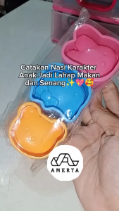 Cetakan Nasi Bento Bekal Anak Karakter Lucu Rice Mold Hello Kitty Rabbit Bear Beruang Kelinci