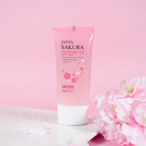 LAIKOU Japan Sakura Cleansing Gel 60g Pore Cleansing Moisturizing Smoothing Gentle Facial Cleanser