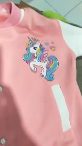 Jaket Baseball Anak Unicorn & Jaket Varsity Perempuan