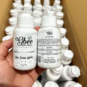 Gbee Rice Facial Wash Skincare glow beauty membersihkan dan mencerahkan wajah Bpom