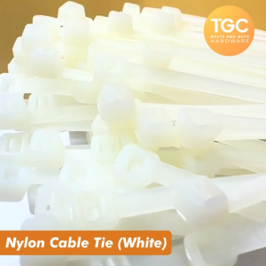 TGC 100PCS Black Cable Tie 2.5 / 3 / 4 / 5 / 6 / 8 mm x 4~20" Nylon Zip Tie / Wire Organizer