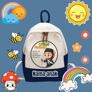 tas ransel anak mengaji tas ransel anak costom nama tas ransel anak anak TK SD anak laki laki perempuan tas ransel sekolah murah tas ransel anak usia 6 7 8 9 10 thn merah hitam pink biru