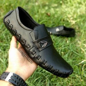 Sepatu pria slipon kulit aslli sole tanam I sepatu santai pria kulit sapi aslli casual dan formal