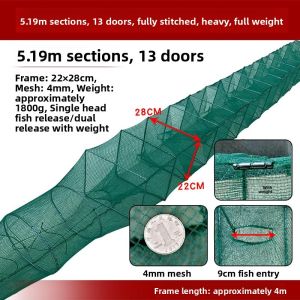 MONLEYTA | Thickened Fishing Net Shrimp Trap Lobster Trap Eel Trap Fishing Cage