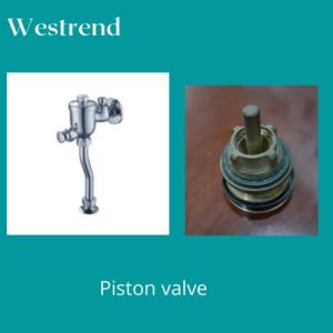 Westrend urinal piston valve brass type men toilet for mainteance water leaking .