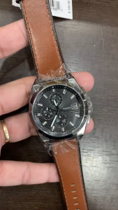 [Promo] Jam Tangan Pria FS FS5798 FS5799 / FS 5798 FS 5799 Everett Chronograph Brown Eco Leather Strap Garansi 2 Tahun [✔COD]