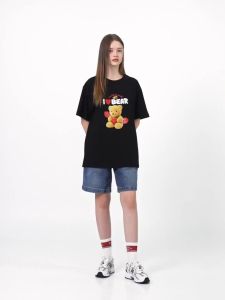 Korea ADLV Oversized T-Shirt [100% Authentic] ADLV Acme de la vie I Love Teddy Bear Short Sleeve Tee Black White SS22