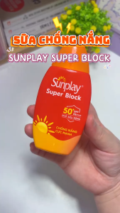 Kem Chống Nắng Sunplay Super Block SPF50+ PA++++ Cho Mặt & Body – Kháng Nước Phù Hợp Hoạt Động Ngoài Trời