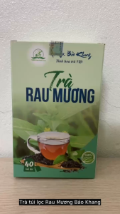 80 gói trà rau mương Bảo Khang trà túi lọc rau mương trà thảo mộc cây rau mương đồ uống tốt sức khỏe
