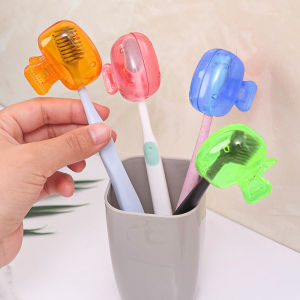 20PCS Portable Toothbrush Storage Clip Toothbrush Head Protective Cover Dustproof Head Germproof Protector Caps Travel Hiking Camping Bathroom Accessories