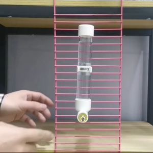 ขวดน้ำนก ขวดน้ำอัตโนมัติ วาล์วทองเหลือง แบบติดกรง ที่ให้น้ำนกแก้ว กระรอก ชูการ์ แฮมสเตอร์