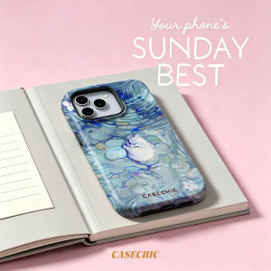 Potdemiel | Water Lilies Impression For Case For iPhone 17 16 15 14 Plus 13 Pro Max Shockproof Hard Cover CaseChic