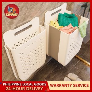 Large Portable Bathroom Folding Dirty Clothes Storage Basket House Wall Hanging