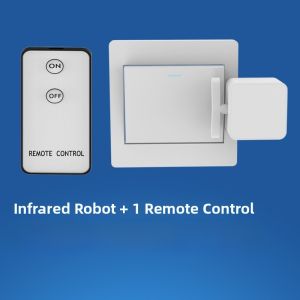 Wireless Remote Control Switch Smart Dormitory Bedside Light off Device Wall-Piercing Intelligent Robot Finger Light Switch