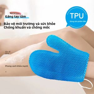 Găng Tay Tắm Tẩy Tế Bào Chết Dạng Tổ Ong Đầy Màu Sắc TPU Độ Đàn Hồi Cao Kháng Khuẩn Nhẹ Nhàng An Toàn Phụ Kiện Tắm Bền Bỉ