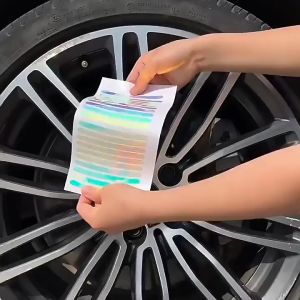 Sticker Roda /Waterproof Car Rim LUminous Effect Colourful Strip Motorcycle Bike 20pcs set